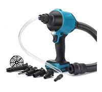 Souffleur sans fil pour batterie Makita 18 V, souffleur à feuilles sans fil avec 7 buses, 2 tuyaux, éclairage LED, sans fil pour souffler des feuilles d'entretien de pelouse, voiture, neige, pont