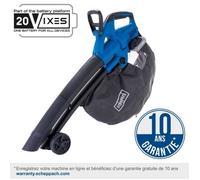 Souffleur sans fil SCHEPPACH BC-BLV720-X - Set S2.5 - débit 210 km/h - 2 batteries 20V IXES + chargeur 2.4h