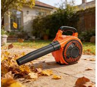 Souffleur Thermique 26cc 2 Temps - Souffleur de Feuilles Essence 250 km/h, Aspirateur Souffleur Jardin 9,8 m³/Min, Mini Moteur Thermique pour Feuilles et Débris