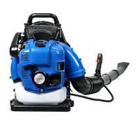 Souffleur Thermique à Dos, 2 Temps 550 CFM Souffleur De Feuilles Portatif, Travaux de Cour, Aménagement Paysager, Souffleur de Déneigement, Backpack Leaf Blower, Souffleuse à Feuilles (Bleu)