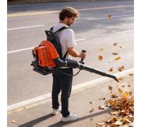 Souffleur Thermique - Souffleur De Feuilles - Souffleur à Dos Thermique Professionnel 66Cc - 880 CFM / 320 MPH - Puissant pour Débroussaillage, Nettoyage De Jardin Et Déneigement