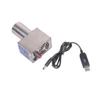 Souffleur USB 5 V à vitesse variable pour la cuisson en plein air Outil de stabilisation de flamme 17 000 tr/min Outil de barbecue Ventilateur de barbecue