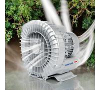 Souffleur Vortex industriel haute pression, soufflage et aspiration double usage avec filtre à poussière, faible bruit pour l'aération et le dépoussiérage des bassins à poissons