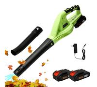 Souffleurs De Feuilles,Souffleur de Feuilles sans Fil 21 V, avec Batterie et Chargeur, 2 Vitesses 3000W Souffleur Batterie pour Le Nettoyage du Jardin et Déneigement Souffleur électrique (2 Batteries)