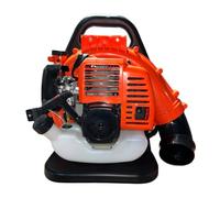 Souffleuse à Feuilles à Dos à Essence, souffleuse à Neige à Dos 52cc 2 Temps 550 CFM pour débris et Neige, 1 Jeu de souffleuses à Feuilles Haute Puissance Orange