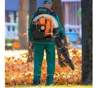 Souffleuse à feuilles à dos - FLASIDU - EB650 - Force du vent puissante - 2800RPM - 665CFM - 3hp/2.3KW - 6800tr/min - 63CC - 23lbs