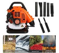 Souffleuse à feuilles à essence pour,Souffleur de feuilles puissant,Souffleur thermique à dos.Orange er Noir,180cm x 45cm x 45cm