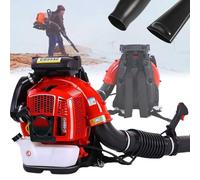 Souffleuse à neige à essence 95 CC 12 000 tr/min avec coussin épais et moteur à 2 temps pour l'entretien de la pelouse et du jardin - Idéal pour souffler l'herbe, la poussière et les débris