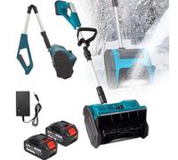 Souffleuse à neige électrique, 20 V, rechargeable haute puissance, 33,5 cm de largeur, 20,3 cm de profondeur, distance de lancement de 8,1 m, batterie incluse