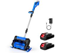 Souffleuse à Neige Électrique, 2300W Fraise à Neige sans Fil, Largeur Utile 30 CM, Hauteur de Neige Max. 18 CM, Distance de Projection 8.5 M, avec 2 × 2.0Ah Batterie, Moteur sans Balais, Affichage LED