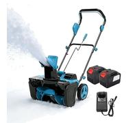 Souffleuse à Neige électrique autotractée 3500 W, Machine de déneigement sans Fil de 56 cm avec 2 Batteries 6,0 Ah, Double éclairage LED, goulotte rotative à 180°, pour allée