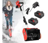 Souffleuse à neige électrique, pelle à neige sans fil avec plaque directionnelle et poignée avant réglable, batterie 20 V, 4 Ah, idéale pour terrasse, aire de jeux et ferme