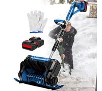 Souffleuse à neige électrique, pliable, en alliage d'aluminium, réglage du soufflage à 3 voies, largeur de nettoyage de 30 cm pour cour et propriété