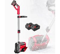 Souffleuse à neige électrique portable et pelle - Chasse-neige sans fil 20 V/4 Ah, chemin de dégagement de 12,6 po, distance de projection de 26 pi, avec poignée réglable Souffleuse à neige électriq