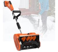 Souffleuse à neige électrique portable sans fil avec poignée auxiliaire, batterie et chargeur pour un déneigement efficace
