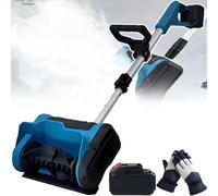 Souffleuse À Neige Électrique sans Fil 21 V avec Batterie, 600 W sans Balais, 3 000 TR/Min, Largeur De 25,4 Cm (10 Po) Et Profondeur De 16 Cm (6,3 Po). 1battery
