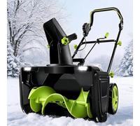 Souffleuse à Neige éLectrique Sans Fil 40 V, Chasse-Neige éLectrique | Largeur De 50 Cm, Distance De Projection De 7,6 M, LumièRes Led, Goulotte RéGlable Pour La Maison Et Le Travail.