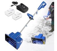 Souffleuse à neige électrique sans fil, alimentée par batterie, poussée à la main pour allée, terrasse et aire de jeux