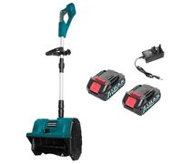 Souffleuse à neige électrique sans fil, design sans balais, largeur de nettoyage de 32 cm, réglable 3 directions, comprend 2 batteries et chargeur, pour l'entretien de la propriété