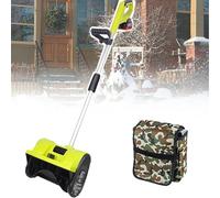 Souffleuse à neige électrique sans fil, lame à neige directionnelle réglable, pelle à neige sans fil avec 2 batteries et chargeur, profondeur de déneigement de 32 cm et portée de projection de 8 m, po