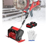 Souffleuse à neige électrique sans fil, pelle à neige portative avec largeur de nettoyage de 30 cm, manche pliable en alliage d'aluminium, souffleuse à neige rechargeable pour l'extérieur, idéale pour