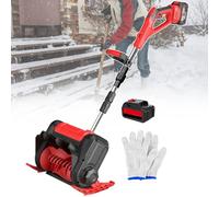 Souffleuse à Neige électrique sans Fil, Pelle à Neige portative, Largeur de déneigement 30 cm, Manche Pliable en Alliage d'aluminium, souffleuse à Neige Rechargeable pour l'extérieur (Cour et Usine).
