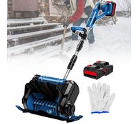 Souffleuse à Neige électrique sans Fil, Pelle à Neige portative, Largeur de déneigement 30 cm, Manche Pliable en Alliage d'aluminium, souffleuse à Neige Rechargeable pour l'extérieur (Cour et Usine).