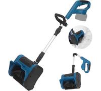 Souffleuse à neige électrique sans fil, pliable, avec perche télescopique, hauteur de neige maximale de 20 cm, distance de lancement de 8 m, idéale pour toutes les routes