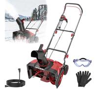 Souffleuse à Neige Filaire 2000 W, Souffleuse à Neige électrique De 21 Pouces avec Distance De Lancement De 26 Pieds, Lumières LED, Largeur De 54 Cm Et Profondeur De 33 Cm, Goulotte Rotative à 180 °