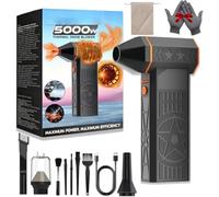 Souffleuse à Neige Frostblazer 5000 W (Version améliorée 2026), déneigeuse Portable pour Voiture avec Turbine performante, Batterie 4000 mAh, idéale (1set)