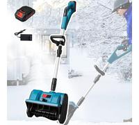 Souffleuse à neige sans fil, 30,5 cm avec moteur sans balais, poignée réglable, distance de lancement de 7,9 m pour allées et patios