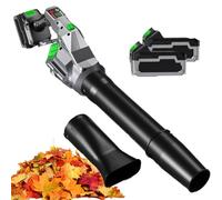 Souffleuse à Neige sans Fil à 3 Vitesses Et sans Balais, Souffleur De Feuilles Turbo Portable à 30 000 TR/Min, Souffleur d'air à Double Usage pour Les Feuilles Mortes, Souffle Un Vent Puis 2batteries
