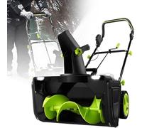 Souffleuse à Neige sans Fil à Batterie Lithium 40V ,Chasse-Neige Électrique | Largeur de 50 cm, distance de projection de 7,6 m, lumières LED, goulotte réglable pour la maison et le travail.