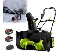 Souffleuse à neige sans fil, batterie 40 V, moteur sans balais de 3500 W, largeur de 50,8 cm, distance de 7,6 m, lumière LED, goulotte réglable pour un usage domestique et commercial