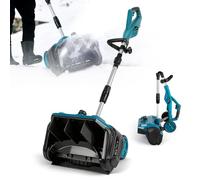 Souffleuse à neige sans fil compatible avec batterie Makita 18 V (sans batterie), brosse à neige électrique sans balais de 1000 W avec roues stabilisatrices, hauteur de 20 cm, largeur de nettoyage 30