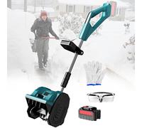 Souffleuse à Neige sans Fil - Largeur de déneigement de 30 cm, réglage dans 3 Directions, Perche télescopique en Alliage d'aluminium, idéale pour Les Cours et Les allées.