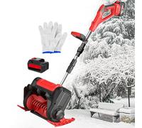 Souffleuse à Neige sans Fil, Pelle à Neige électrique Rechargeable, portée de 8 m, Manche en Alliage d'aluminium, souffleuse à Neige Pliable pour Cour, Usine, Aire de Jeux
