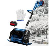 Souffleuse à Neige sans Fil, Pelle à Neige électrique Rechargeable, portée de 8 m, Manche en Alliage d'aluminium, souffleuse à Neige Pliable pour Cour, Usine, Aire de Jeux