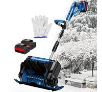 Souffleuse à Neige sans Fil, Pelle à Neige électrique Rechargeable, portée de 8 m, Manche en Alliage d'aluminium, souffleuse à Neige Pliable pour Cour, Usine, Aire de Jeux