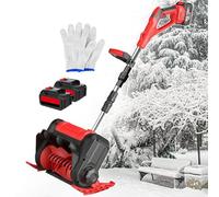 Souffleuse à Neige sans Fil, Pelle à Neige électrique, Rechargeable, portée de 8 m, Manche Pliable en Alliage d'aluminium, idéale pour Les Cours, Les usines et Les terrains de Jeux.