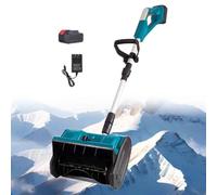 Souffleuse à Neige sans Fil, Pelle à Neige électrique sans Fil avec Batteries et Chargeur, Outil de déneigement à Batterie pour Patio, terrasse, allée