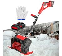 Souffleuse à Neige sans Fil Rechargeable, Pelle à Neige électrique Pliable avec réglage en 3 Directions, Manche en Alliage d'aluminium pour allées et Cours