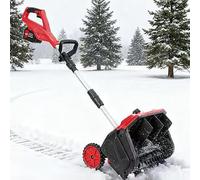 Souffleuse à Neige sans Fil sans balais avec Batterie et Chargeur de 4 Ah, souffleuse à Neige électrique de 12 po, poignée Avant réglable pour Un Retrait Facile de la Neige sur Les marches