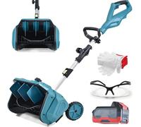 Souffleuse à Neige sans Fil, souffleuse à Neige électrique portative 1000 W avec Moteur sans balais, Longueur rétractable réglable de 110 à 130 cm, souffleuse à Neige d'extérieur 1electric