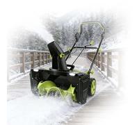 Souffleuse À Neige sans, Pelle À Neige Électrique, Largeur De Déneigement De 51 Cm Et Profondeur De 25 Cm, Goulotte D'éjection Orientable À 180° pour Un Déneigement Efficace