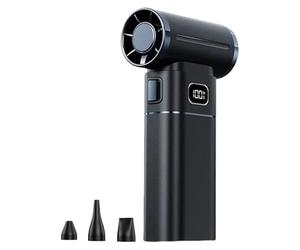 Souffleuse à Neige - Souffleuse à Main | USB Portable - Mini Turbine à Neige LED avec 3 Buses pour Voitures et Maisons, dégivrage, élimination de la poussière et de l'eau, Usage Domestique Compact