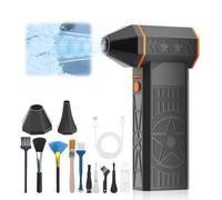 Souffleuse à neige thermique 8000 W - Déneige/poussière portable avec technologie de turbine efficace, longue portée pour dégivrage de pare-brise de voiture, déneigement (1 lot)