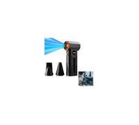 Souffleuse turbo portable, mini souffleuse à neige turbo pour voiture, souffleuse à air électrique portable à 3 vitesses avec kit d'aspirateur, mini souffleur sans fil pour dégivrage de pare-brise de