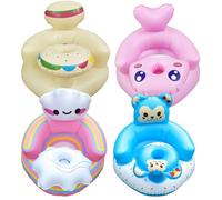Soufflez-vous pour bébé, faites sauter le siège bébé, Toddler mangeant un soutien assis, Chaise gonflable pour tout-petit pour apprendre à s'asseoir, baignoire siège flottant pour la maison ou les voy