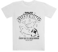 Souffrance sans Fin Blanc À Manches Courtes Kids Tee White Kids Tee Short Sleeve T-Shirt